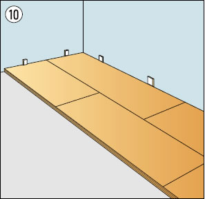 Bước 10 lắp đặt sàn gỗ